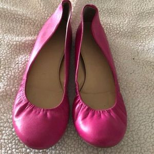 J Crew leather ballet flats